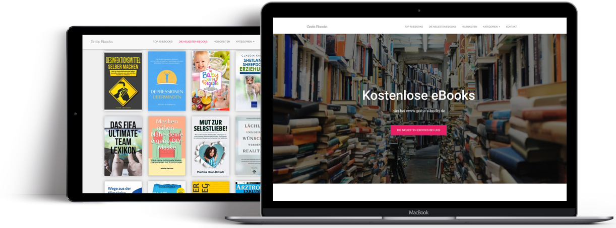 product screenshots on devices